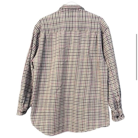 Eddie Bauer Houndstooth Cotton Flannel Men’s Button Down Shirt Size XL Tall - Picture 5 of 9